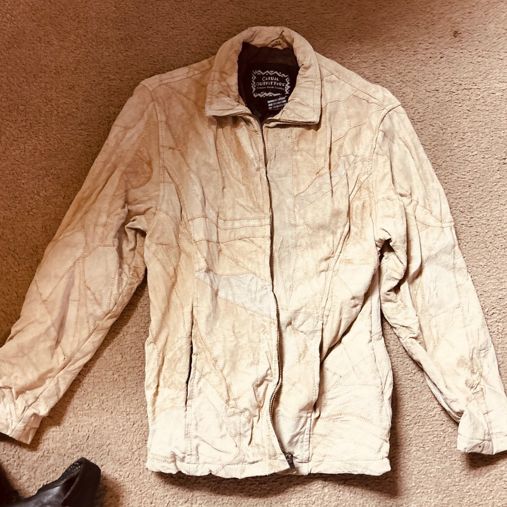 VINTAGE ORIGINAL GENUINE SUEDE JACKET!!!!1970s!!!